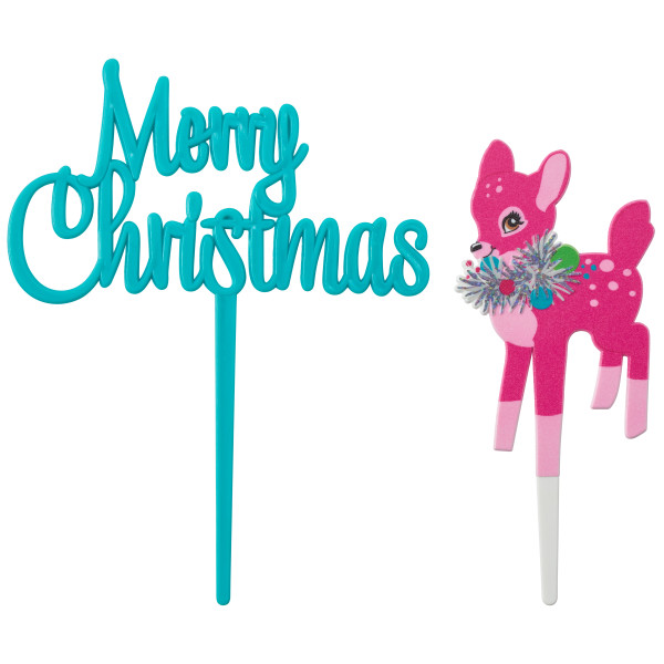 Merry Christmas Deer Layon 12 CT