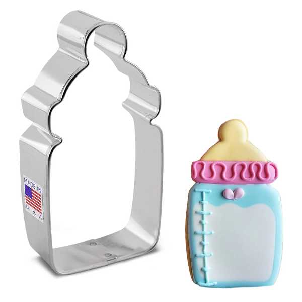 Baby Bottle Cookie Cutter 4 1/8" x 2" EA