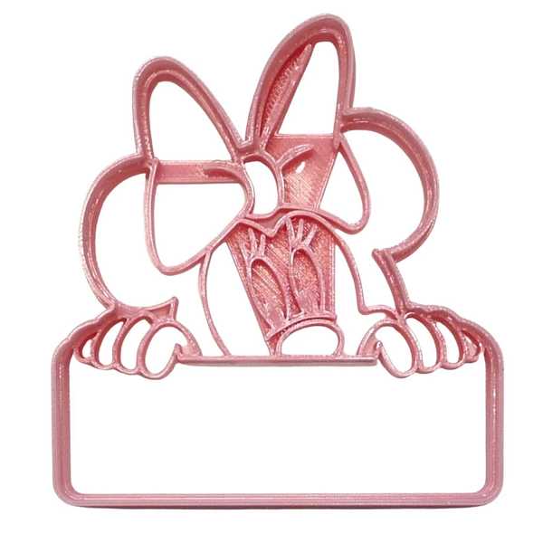 Minnie Mouse Peek A Boo Banner Cookie Cutter