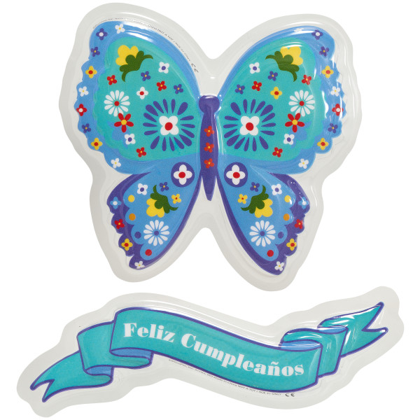 Feliz Compleanos Butterfly Pop Tops 24 CT