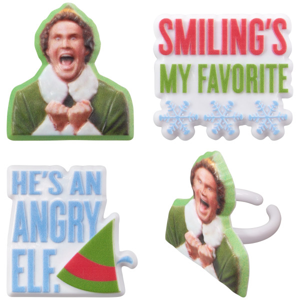 Elf The Movie Smiling's My Favorite Cupcake Rings 72 CT