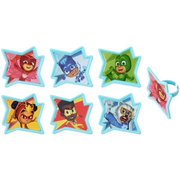 PJ Masks Calling All Heroes Cupcake Rings 72 CT