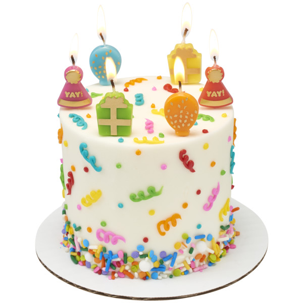 Party Shaped Candles 6 CT - Image 3