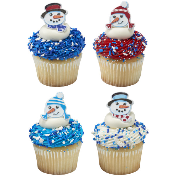 Snowman Freinds Cupcake Ring 144 CT