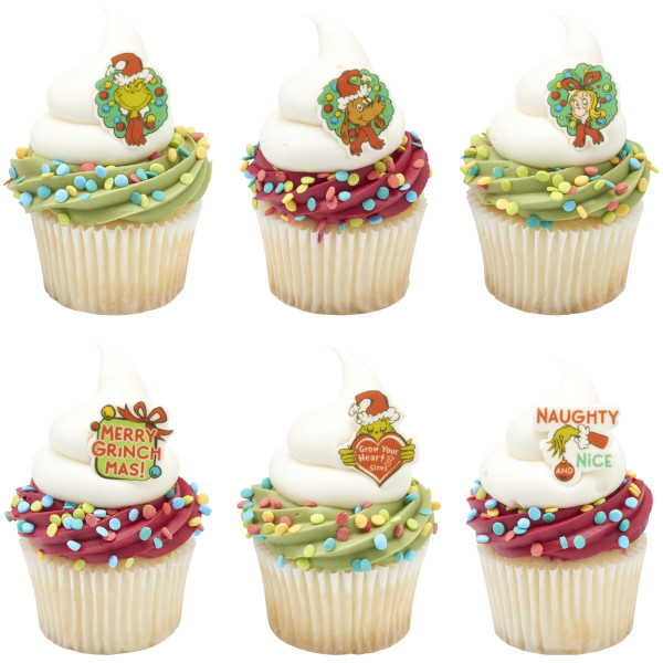Grinch Merry Grinchmas Assortment Sweet Decor Printed Edible Decorations 180 CT - Image 2