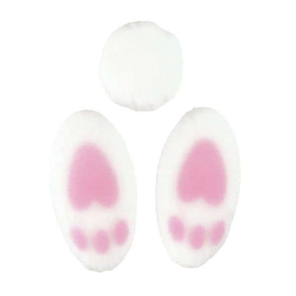 Bunny Tail & Feet Dec-Ons 40 Sets 120 CT No Red 3