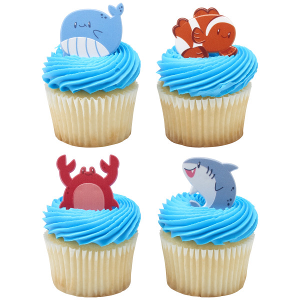 Beach Buddies Cupcake Rings 144 CT