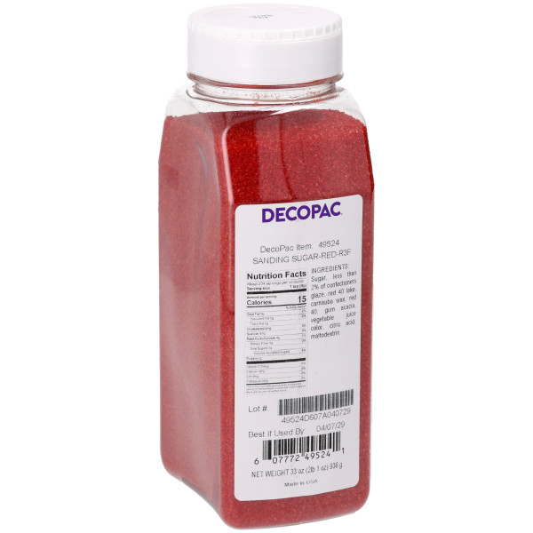 Red - Red 3 Free Sanding Sugar 33 OZ