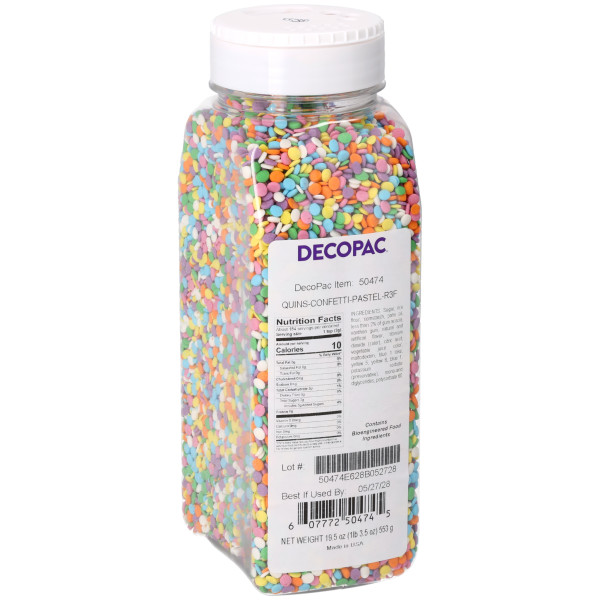 Pastel Confetti - Red 3 Free Quins 19.5 OZ