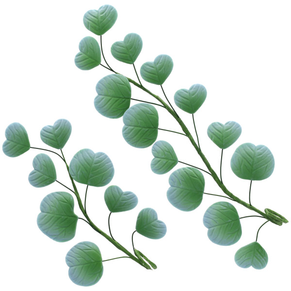Green Eucalyptus Leaves - Red 3 Free 12 CT
