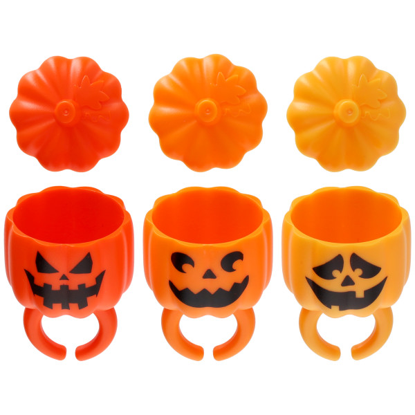 Fillable Pumpkin Cupcake Rings 72 CT - Image 2