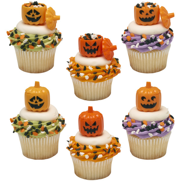 Fillable Pumpkin Cupcake Rings 72 CT - Image 3