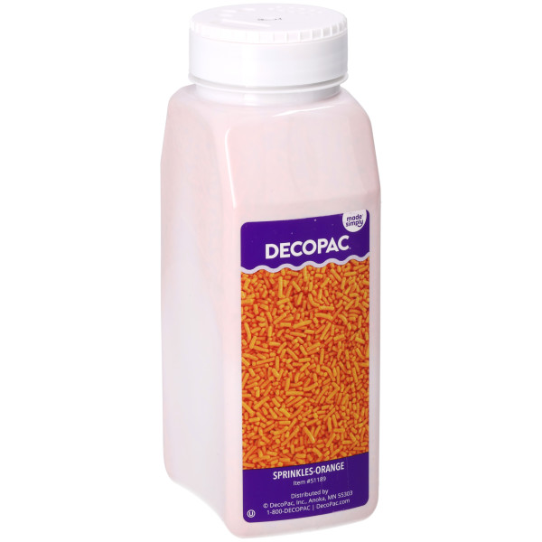 Orange Made Simply Sprinkles 26 OZ - Image 2
