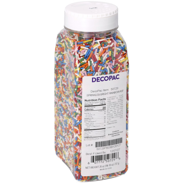 Bright Rainbow - Red 3 Free Sprinkles 26 OZ - Image 2