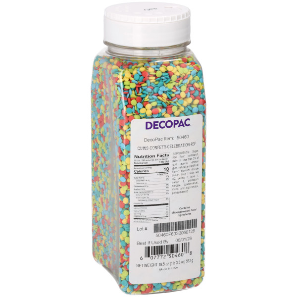 Celebration Confetti - Red 3 Free Quins 19 1/2 OZ - Image 2