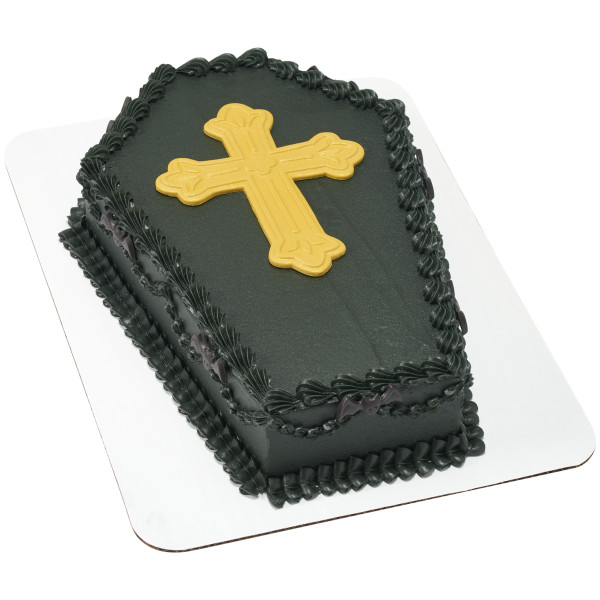 Gold Cross Ornate Gum Paste Layon 4.25"x 4.25" 12 CT - Image 2
