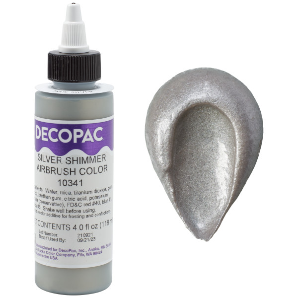 Silver Shimmer 4 OZ Airbrush