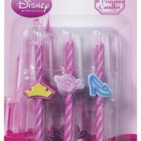 Princess Icon Spiral Candles 6 CT