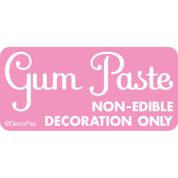 Gum Paste Non-Edible Labels 500 CT