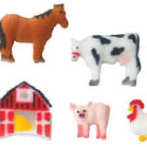 Farm Animals Assorted Dec-On 96 CT
