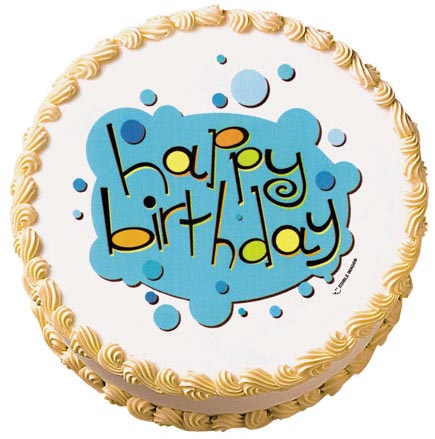Birthday Bubbles 6.5" Edible Image 12 CT