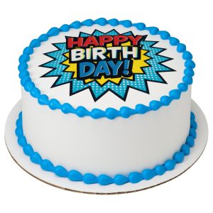 Birthday Comic Edible Image 12 CT