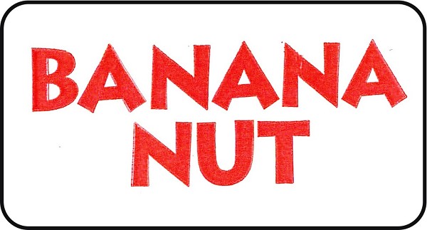 Banana Nut Labels 7/8"x 1 5/8" 500 CT