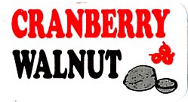Cranberry Walnut Labels 500 CT
