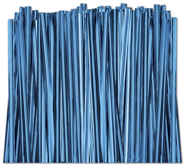 Blue Metallic Twist Ties 2000 CT