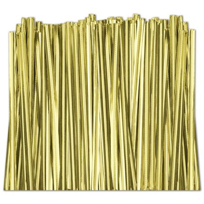 Gold Metallic Twist Ties 2000 CT
