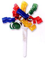 Ribbon Curls Primary Color Pick 3" 48 CT