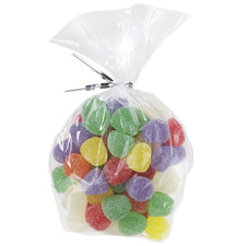 Clear Party Bags w/Ties 4 1/2" 100 CT