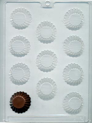 Fluted Cups Candy Mold 11 CAV