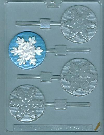 Snowflake Sucker Mold Assorted 4 CAV