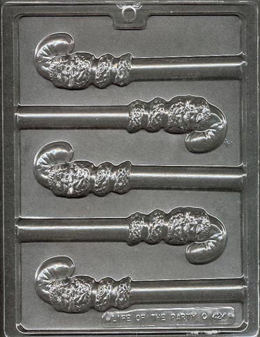 Candy Cane Santa Pretzel Mold 5 CAV