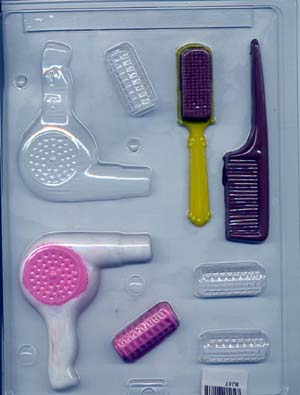 Beautician Candy Mold Assorted 8 CAV