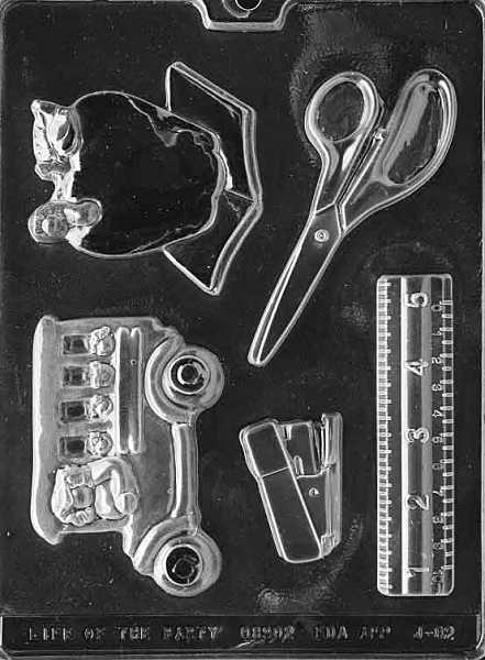 Teacher Set Candy Mold 5 CAV