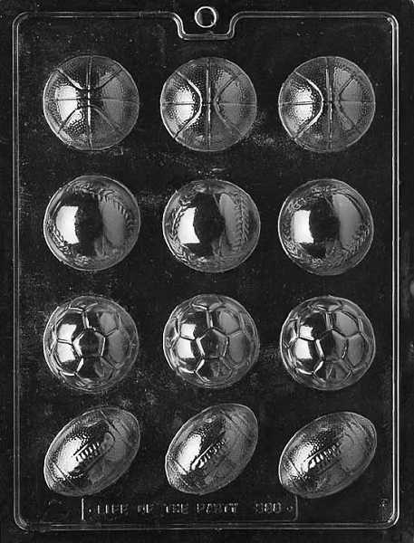 Sports Ball Assorted Mold 12 CAV