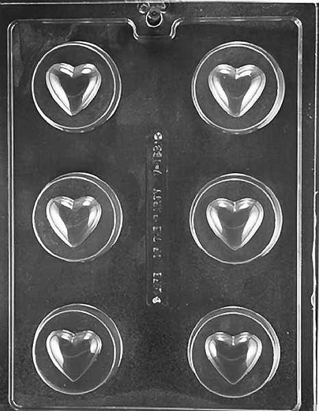 Heart on Cookie Mold 6 CAV