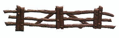 Fence Brown Plastic 5" 144 CT