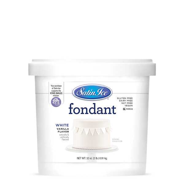 White Satin Ice Fondant 2 LB