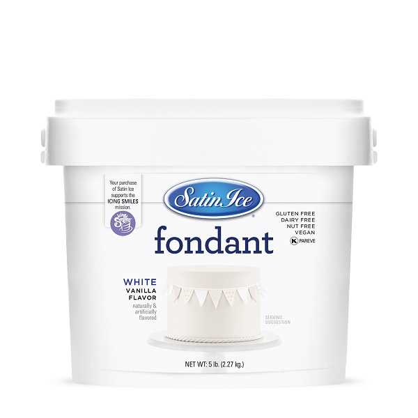 White Satin Ice Fondant 5 LB