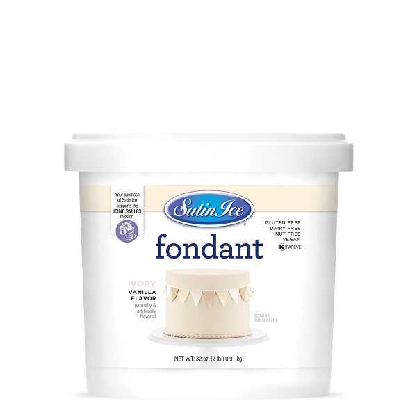 Ivory Satin Ice Fondant 2 LB