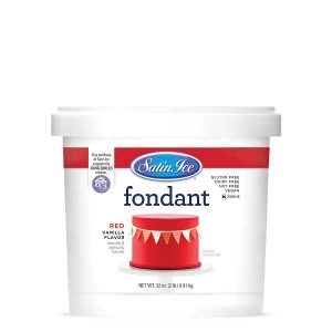 Red Satin Ice Fondant 2 LB