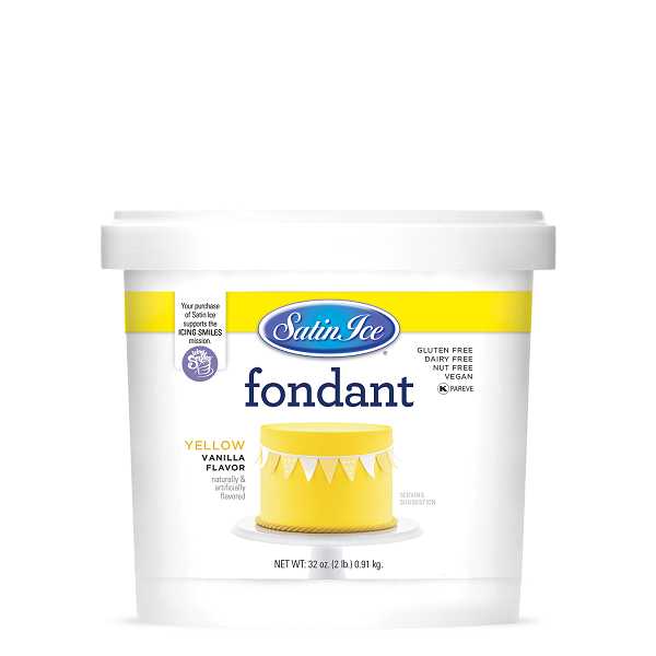 Yellow Satin Ice Fondant 2 LB