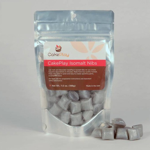 Isomalt Nibs Silver 7 OZ