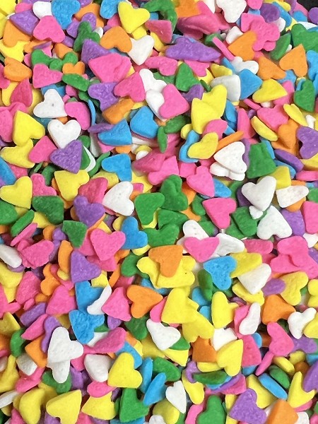 Heart Quins Assorted Pastel 5 pounds