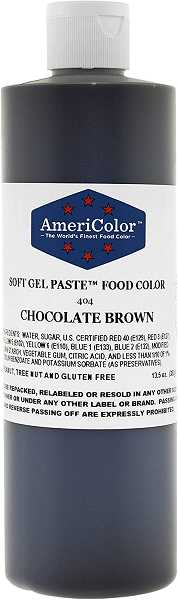 Chocolate Brown 13.5 OZ (382g) Soft Gel Paste