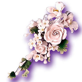 Rose White Spray GP Med 4"x8" 3 CT