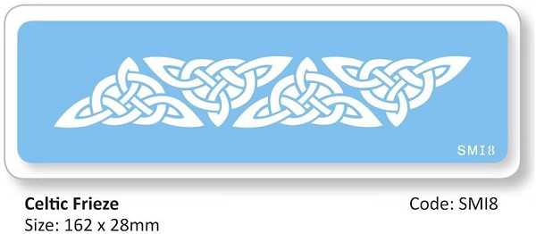 Stencil Celtic Frieze 6 3/4"" x 2"